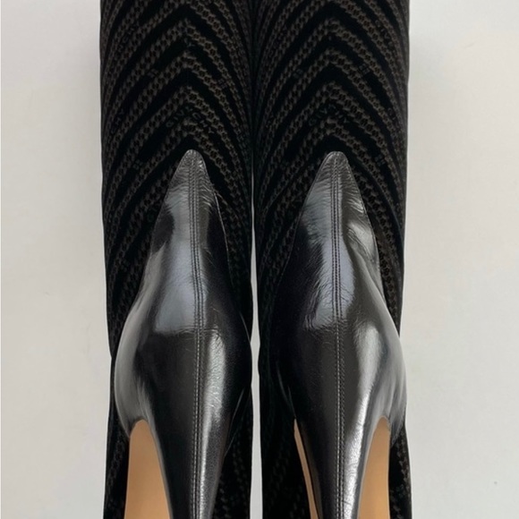 GIVENCHY KNEE LENGTH Boots Velvet Logo - Picture 6 of 12